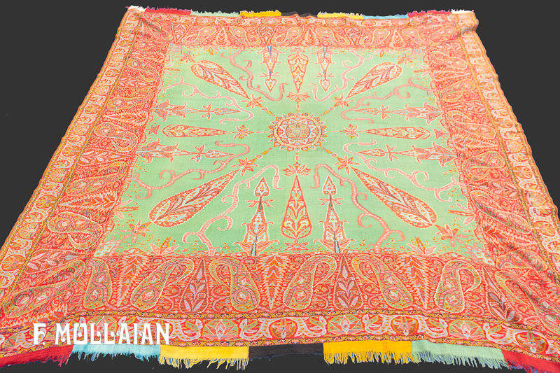 Antique Indian Kashmir Shawl Textile n°:16419401